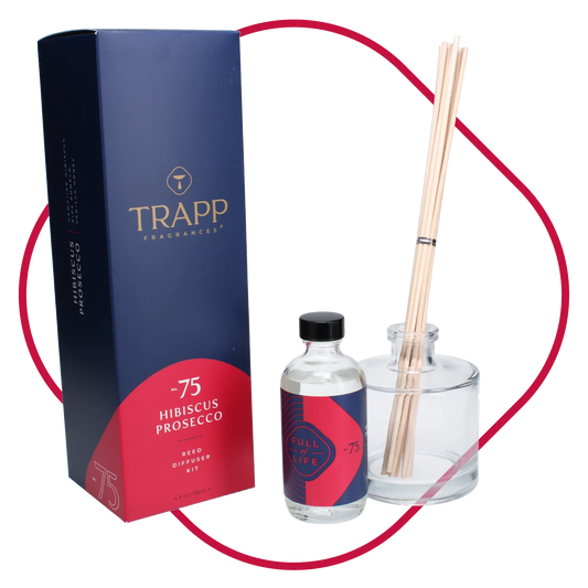 TRAPP fragrance diffuser set with packaging on a white background