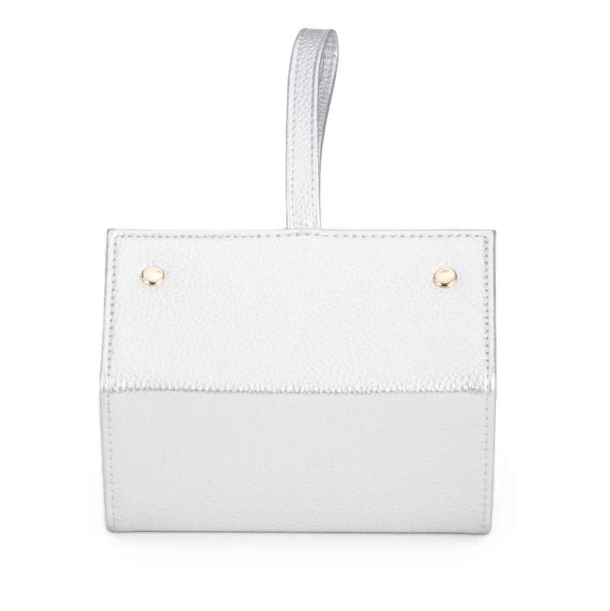 Travel Eyewear & Jewelry Case in white vegan leather