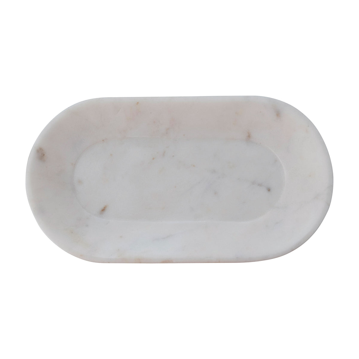 White Marble Tray, overhead view