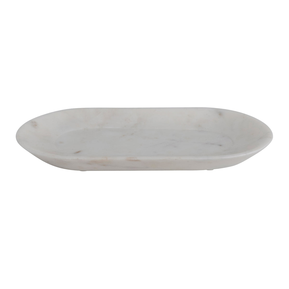 White Marble Tray, side view