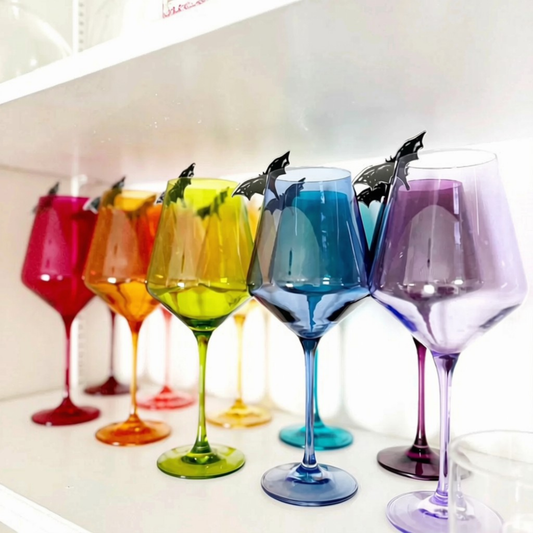 Acrylic drink clips, set of 6, product shot