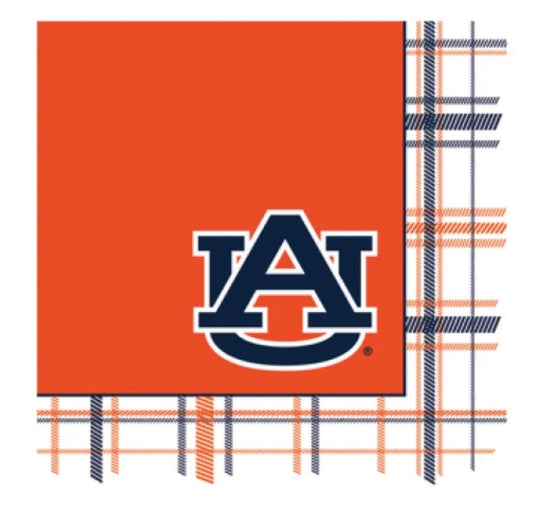 Auburn-themed officially licensed gameday napkins