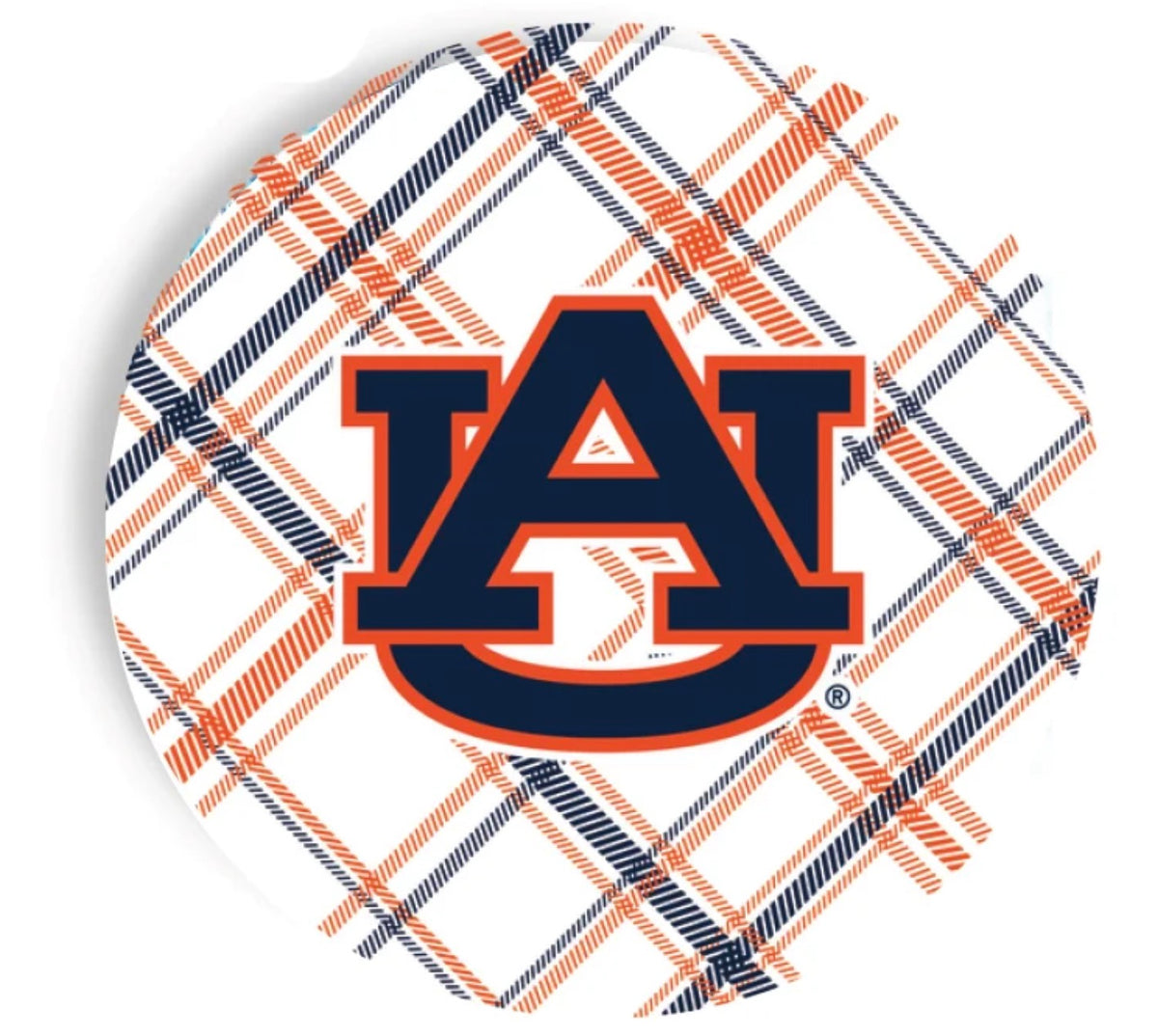 Auburn gameday 9 inch dinner paper plates