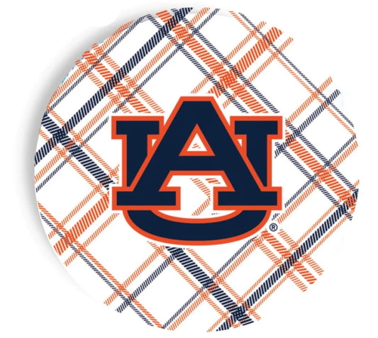 Auburn gameday 9 inch dinner paper plates