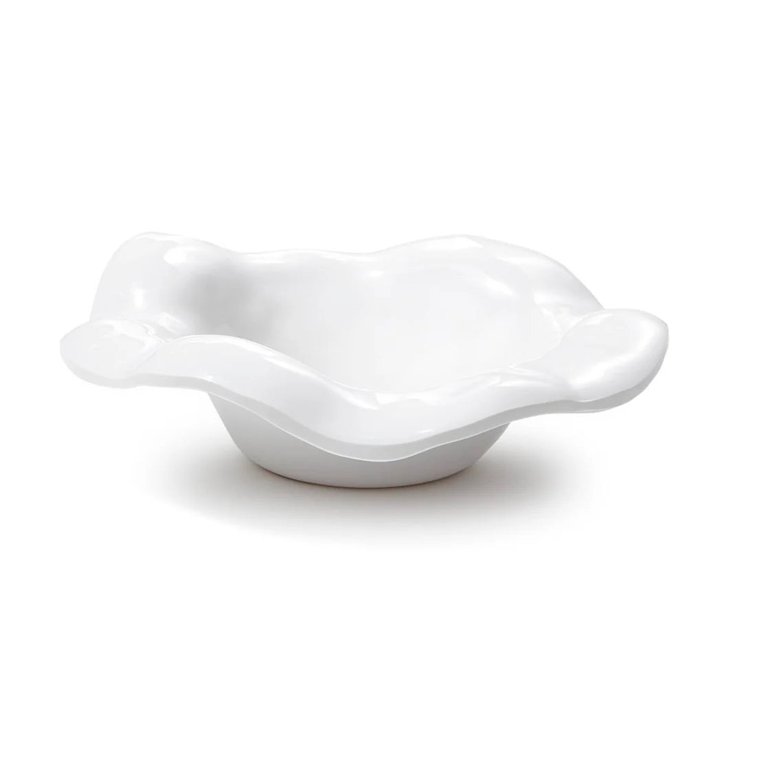 Bloom-textured small serving bowl, alternate view