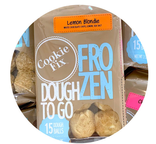 Frozen lemon blondie cookie dough balls, 2 lb. pack