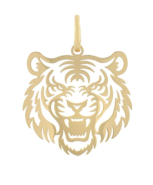 Gold tiger pendant charm