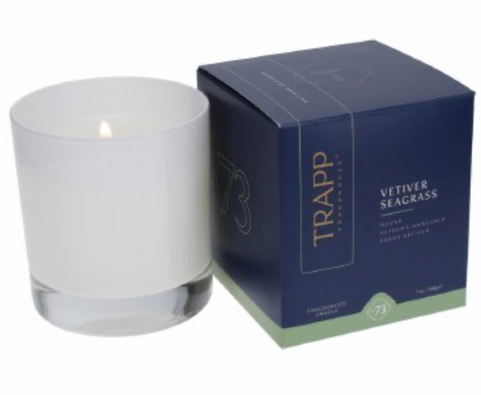 Vetiver Seagrass poured candle, 7 oz