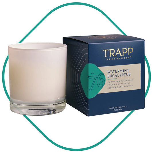 Watermint Eucalyptus poured candle, 7 oz